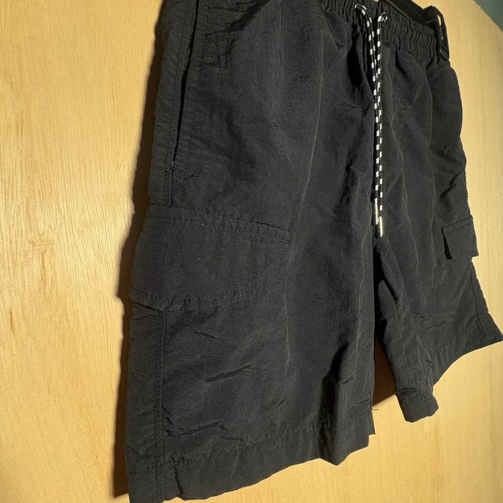 Original Use Kids Black Cargo Shorts Elastic Waist Drawstring Size XS